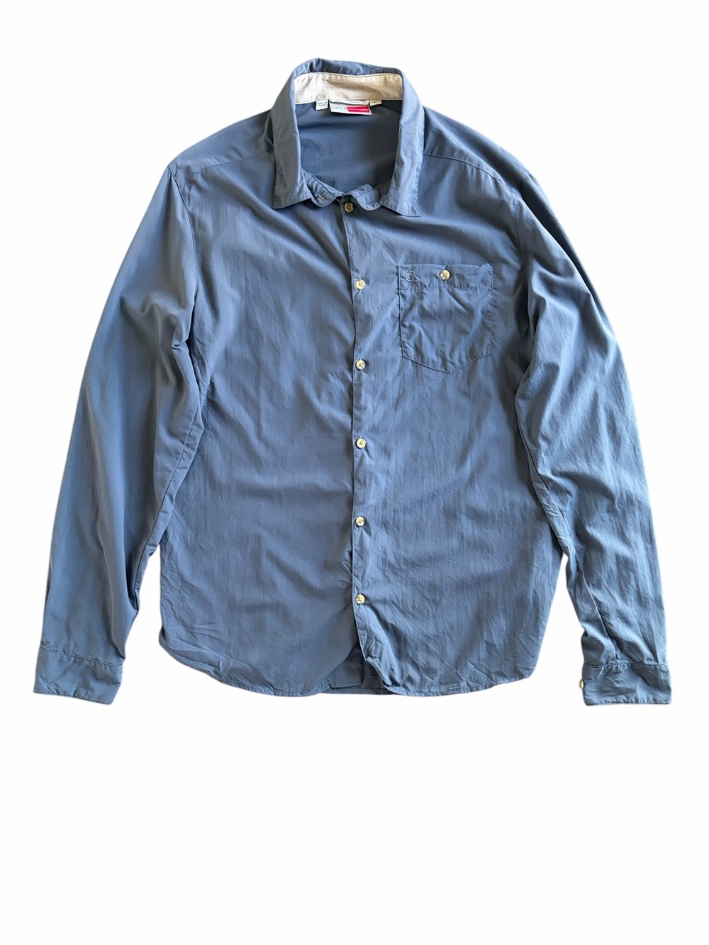 Craghoppers Men's Button Up Shirt Insect Shield Size M 100% Polyamide Nosilife